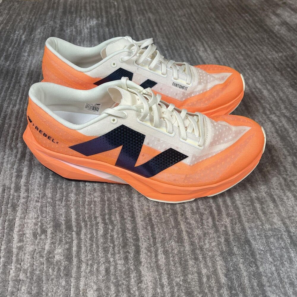 New Balance FuelCell Rebel Shoes Mens Size 13 Orange Running Sneakers MFCXCO4